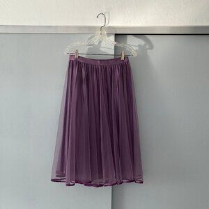 Lavender tulle skirt